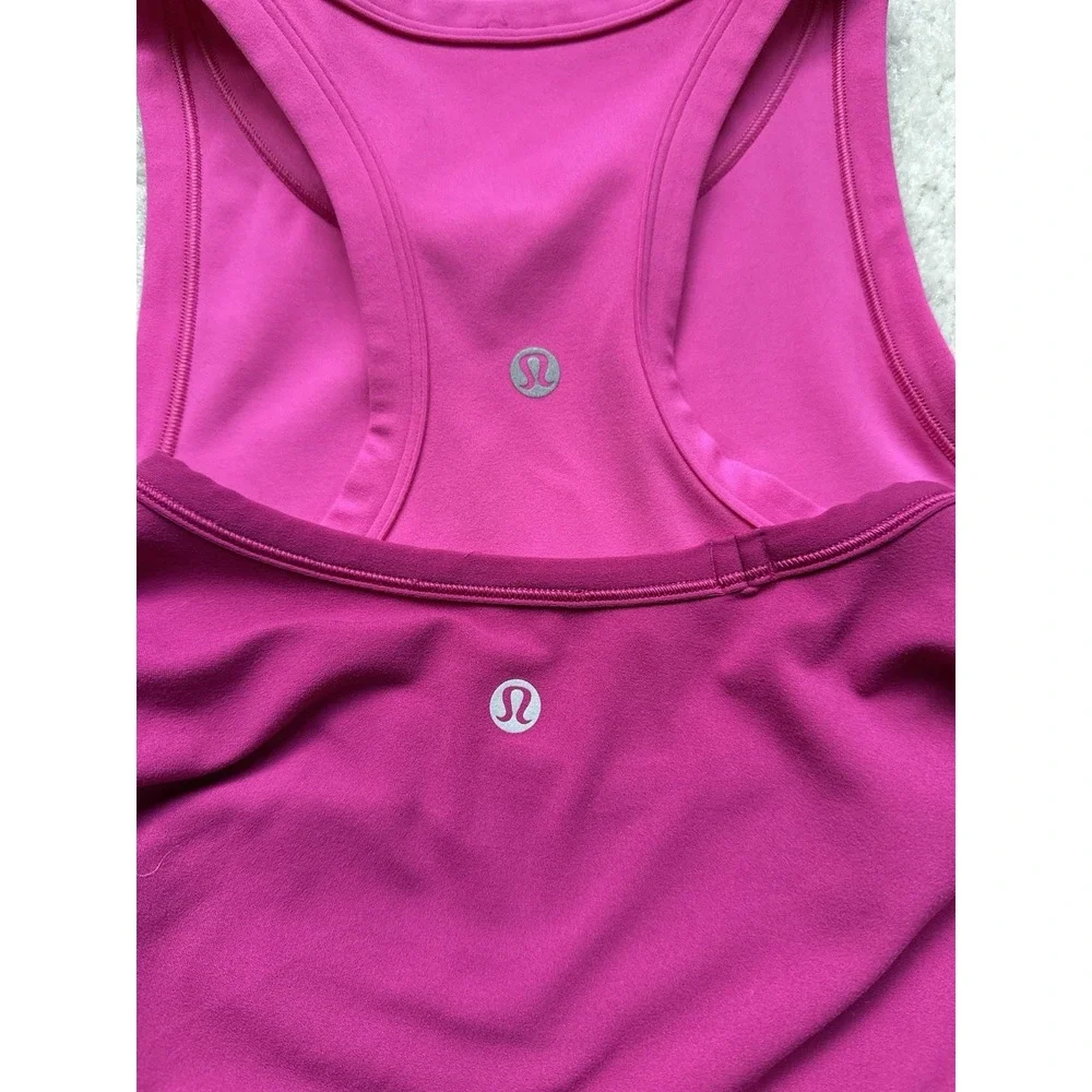 2PC-Lululemon All It Takes Nulu Long Sleeve Shirt + Yoga Top Ripened Raspberry 4